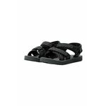 Otroški sandali Jack Wolfskin ZULU črna barva - črna. Otroški sandali iz kolekcije Jack Wolfskin. Model izdelan iz kombinacije tekstilnega materiala in ekološkega usnja. Lahek in udoben model, idealen za vsakodnevno nošenje.