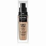 NYX Professional Makeup Can't Stop Won't Stop vodoodporen tekoči puder 30 ml odtenek 04 Light Ivory