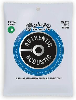 Set strun za akustično kitaro MA-170 Authentic Martin Guitars