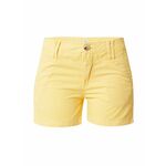 Bombažne kratke hlače Pepe Jeans Balboa rumena barva - rumena. Kratke hlače iz kolekcije Pepe Jeans. Model izdelan iz enobarvnega materiala. Trden material, ki ohranja obliko.