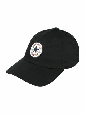 Converse kapa - črna. Baseball kapa iz kolekcije Converse. Model izdelan iz material z dekorativnimi vložki.