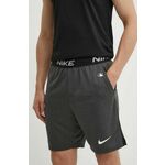 Kratke hlače Nike New York Mets moške, siva barva - siva. Kratke hlače iz kolekcije Nike. Model izdelan iz gladke pletenine. Zelo elastičen material zagotavlja popolno svobodo gibanja.