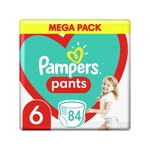 Plenice Pampers Pants, Mega Pack, velikost 6, 15+ kg, 84 kos