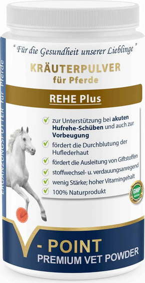 V-POINT REHE Plus - Premium zeliščni prah za konje - 500 g