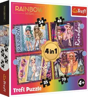 WEBHIDDENBRAND TREFL Puzzle Rainbow High: Fashion Dolls 4v1 (35