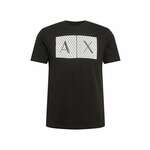 Armani Exchange bombažna majica - črna. Ujemajoca majica iz zbirke Armani Exchange. Model narejen iz tanka, rahlo elastična tkanina.