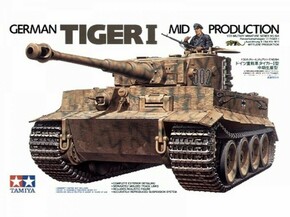 Tamiya maketa-miniatura Nemški Tiger I - Srednja proizvodnja • maketa-miniatura 1:35 tanki in oklepniki • Level 4