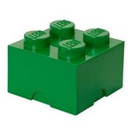LEGO škatla za shranjevanje 4 - temno zelena 250 x 250 x 180 mm