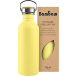 "Bambaw Steklenica iz nerjavečega jekla za večkratno uporabo - Yellow Beam"