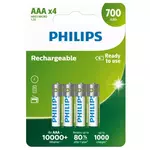 Philips R03B4A70/10 polnilne baterije, aaa 700 mah 4 kos.