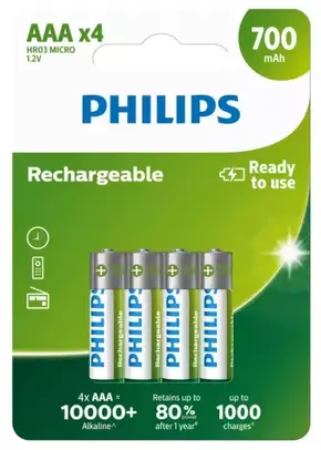 Philips R03B4A70/10 polnilne baterije