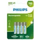 Philips R03B4A70/10 polnilne baterije, aaa 700 mah 4 kos.