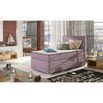 Volino Oblazinjena postelja z dvižnim mehanizmom Rocky 90 x 200, roza - ZADNJI KOS
