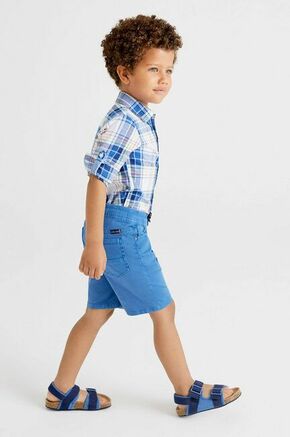 Otroške kratke hlače Mayoral - modra. Otroško kratke hlače iz kolekcije Mayoral. Model izdelan iz enobarvnega materiala.