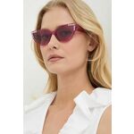 Sončna očala Guess ženska, roza barva, GU7901_5483Y - roza. Sončna očala iz kolekcije Guess. Model s prozornimi stekli in okvirji iz plastike. Ima filter UV 400.