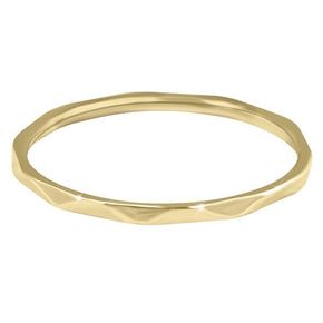 Troli Minimalističen pozlačen prstan z nežnim zlatim dizajnom (Obseg 62 mm)