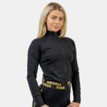 Nebbia Zip-Up Jacket INTENSE Warm-Up Black/Gold M Trenirka za fitnes