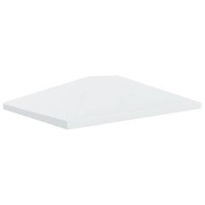 VidaXL Streha za paviljon 310 g/m² 4x3 m kremno bela