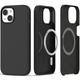 Tech-protect Silicone MagSafe ovitek za iPhone 15 Plus, črna
