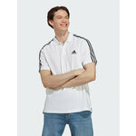 adidas Polo majica Essentials Piqué Embroidered Small Logo 3-Stripes Polo Shirt IC9312 Bela Regular Fit