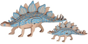 Woodcraft Lesena 3D sestavljanka Stegosaurus 2v1