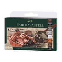 Faber-Castell Pitt Artist Pen Brush Classic komplet 8 čopičev