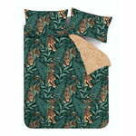 Zelena/rjava enojna posteljnina 135x200 cm Tropic – Catherine Lansfield