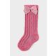 Nogavice za dojenčka Mayoral roza barva - roza. Nogavice za dojenčka iz kolekcije Mayoral. Model izdelan iz enobarvne pletenine.