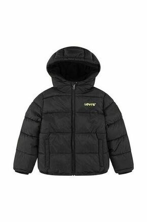Otroška jakna Levi's črna barva - črna. Otroški jakna iz kolekcije Levi's. Podložen model