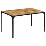 Greatstore Jedilna miza iz trdnega mangovega lesa 140x80x76 cm