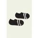 Calvin Klein stopalke (2-pack) - črna. Stopalke iz kolekcije Calvin Klein. Model izdelan iz elastičnega materiala. V kompletu sta dva para.