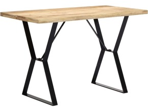 VIDAXL Jedilna miza 120x60x76 cm trden mangov les