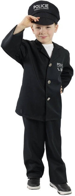 WEBHIDDENBRAND Otroški kostum policist s klobukom - češki potisk (M) e-paket