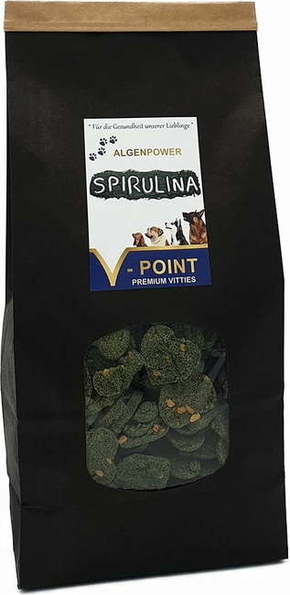 V-POINT SPIRULINA &amp; Moringa Alga Power - Premium Vitties za pse - 500 g