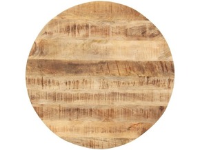 VIDAXL Mizna plošča iz trdnega mangovega lesa okrogla 15-16 mm 40 cm