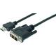 Digitus kabel hdmi adapter standard 1080p 60hz fhd tip hdmi a/dvi-d (18+1) m/m črn 2m