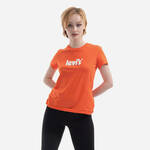 Bombažen t-shirt Levi's oranžna barva - oranžna. T-shirt iz kolekcije Levi's. Model izdelan iz tanke, elastične pletenine.