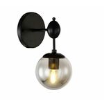 Toolight Stenska svetilka Steklena stenska svetilka APP750-1W Črna