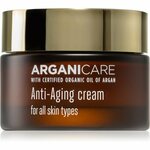 Arganicare Anti-Aging zaščitna krema proti staranju kože za vse tipe kože 50 ml