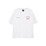 Pull&Bear Majica 'STWD' golobje modra / rdeča / črna / bela 31906494