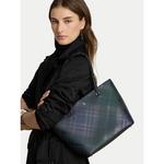 Lauren Ralph Lauren Torba za čez ramo mornarska / zelena / črna
