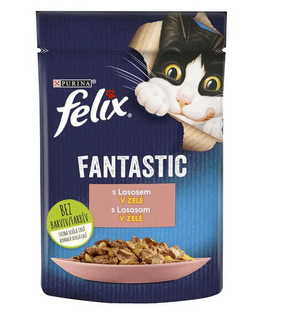 Felix hrana za mačke Fantastic z lososom v želeju
