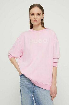 Bombažen pulover HUGO ženska