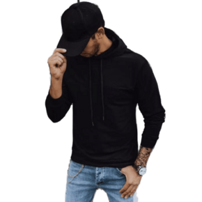 Dstreet Moška majica s kapuco HOUSTON črna bx5473 XL