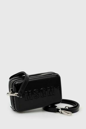 Torbica MSGM črna barva - črna. Majhna torbica iz kolekcije MSGM. Model na zapenjanje