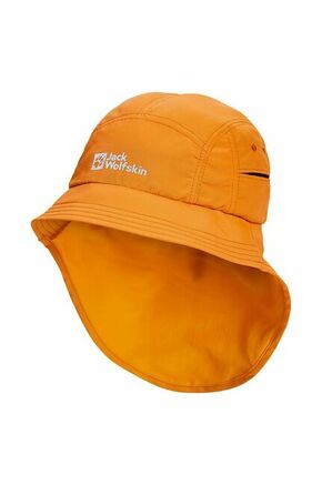 Otroški klobuk Jack Wolfskin VILLI VENT LONG HAT K oranžna barva - oranžna. Otroški klobuk iz kolekcije Jack Wolfskin. Model z ozkim robom