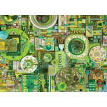 Cobble Hill Puzzle Barve mavrice: Zelena 1000 kosov