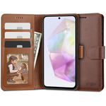 Tech-protect Wallet knjižni ovitek za Samsung Galaxy A35 5G, rjav