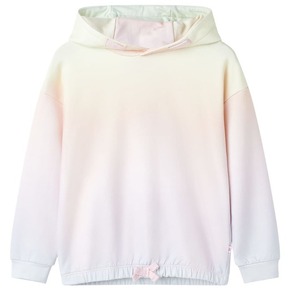 VidaXL Otroški pulover s kapuco zvezdnato bel 140