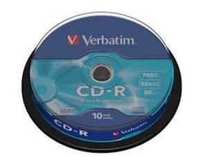 MEDIJ CD-R VERBATIM 10PK tortica